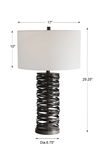 Alita Rust Black Table Lamp thumbnail 2