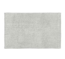 Online Designer Bathroom Gray Mist Classic Organic Loop Bath Mat, 21x34"