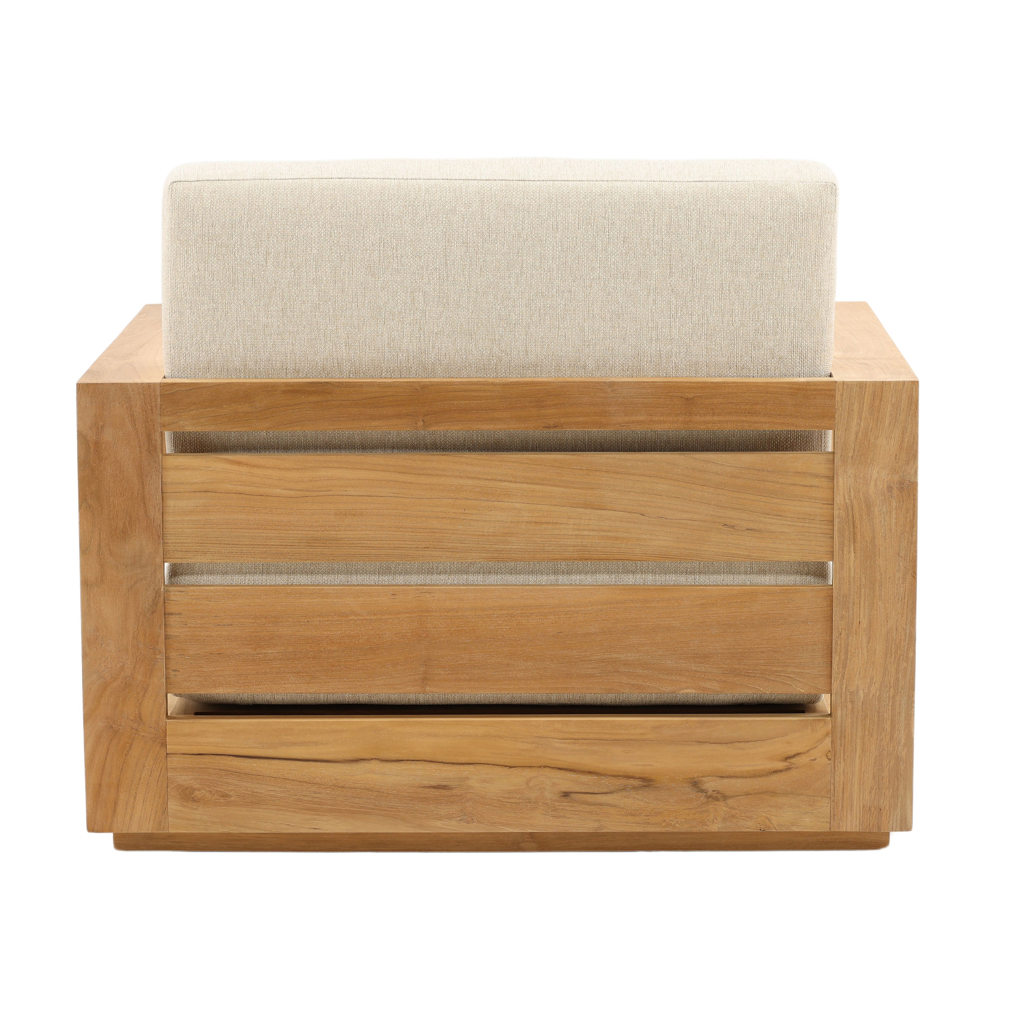 Darlene Outdoor Sofa Chair Sand, Accent Chair by Dovetail, 39.45" width x 32" height x 34.1" depth View 4