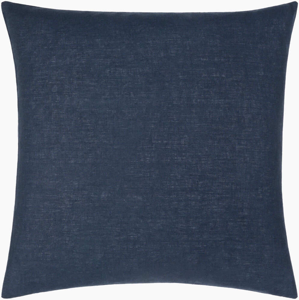 Linen Solid Lumbar Pillow Down, Decorative Pillow by Surya, 13" length x 20" width