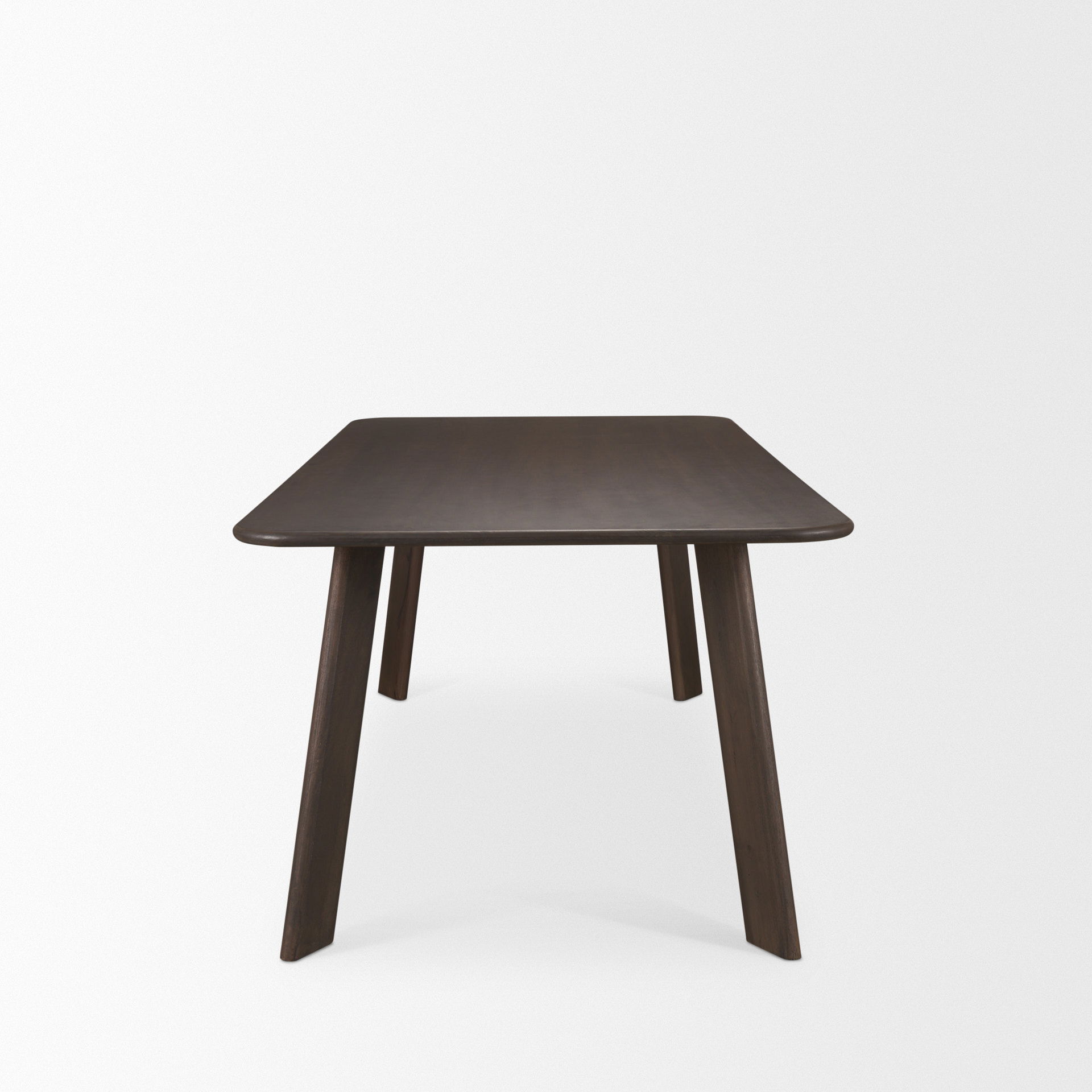 Welborn 72' Dark Brown Wood Rectangular Dining Table large image 