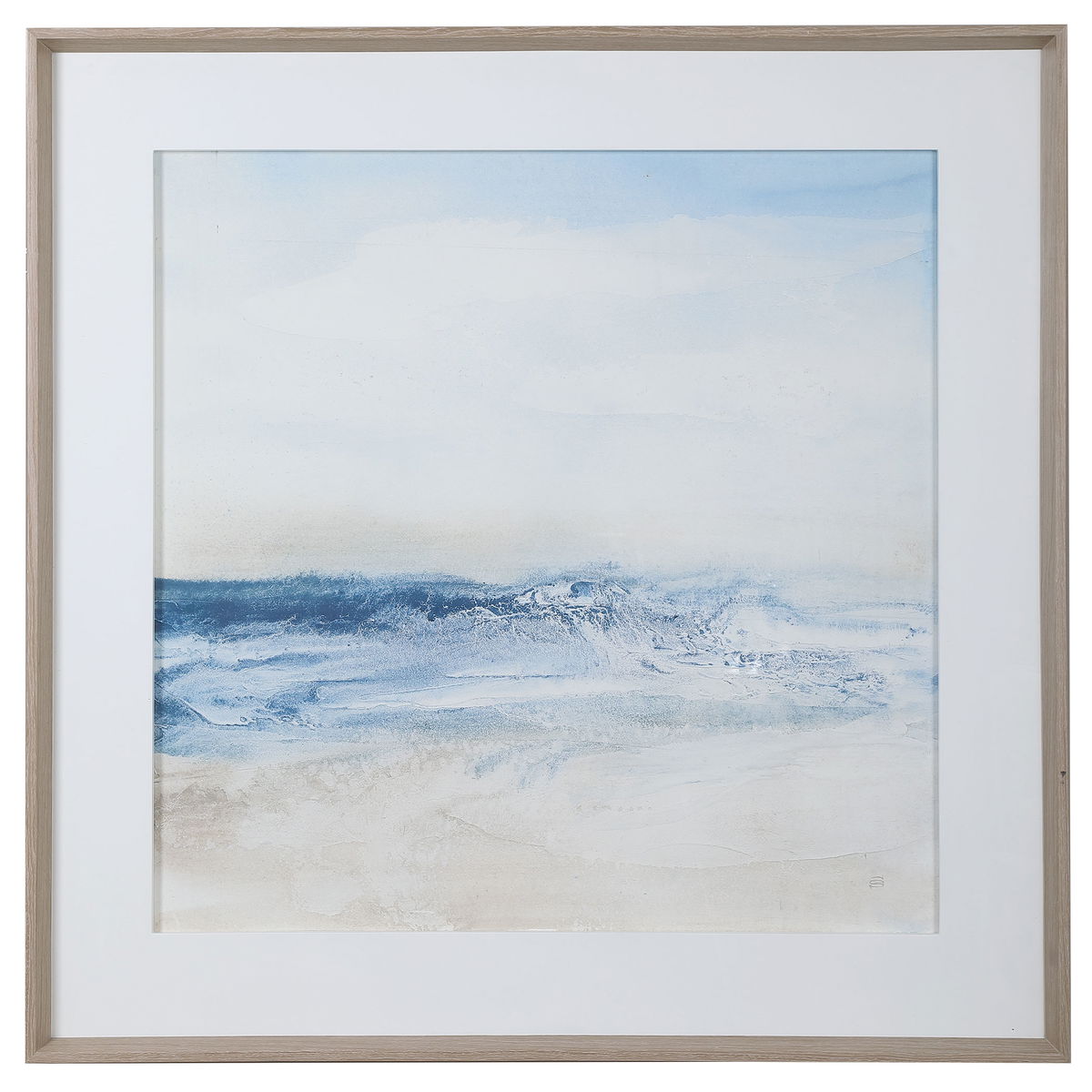 Surf And Sand Framed Print, Art by Uttermost, 50.5" width x 50.5" height x 2.5" depth View 1
