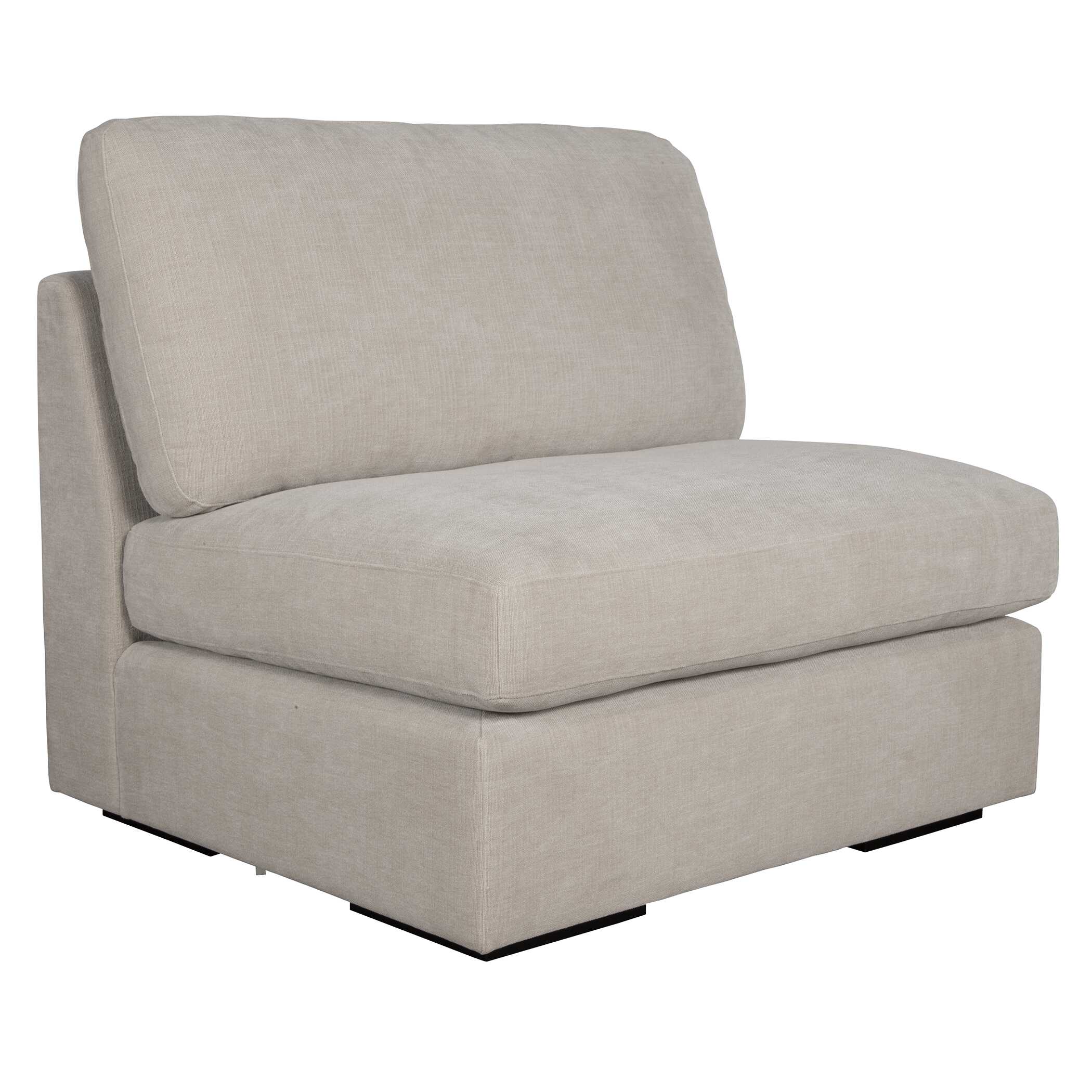 Refuge Armless Sand Sofa, Furniture by Uttermost, 40" width x 30" height x 37.5" depth View 4