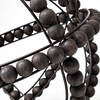 Earnhardt II Large 11L x 11W Black Wooden Beaded Orb, Decorative Object by Mercana, 11.22" length x 11.22" width x 11.61" height thumbnail 10