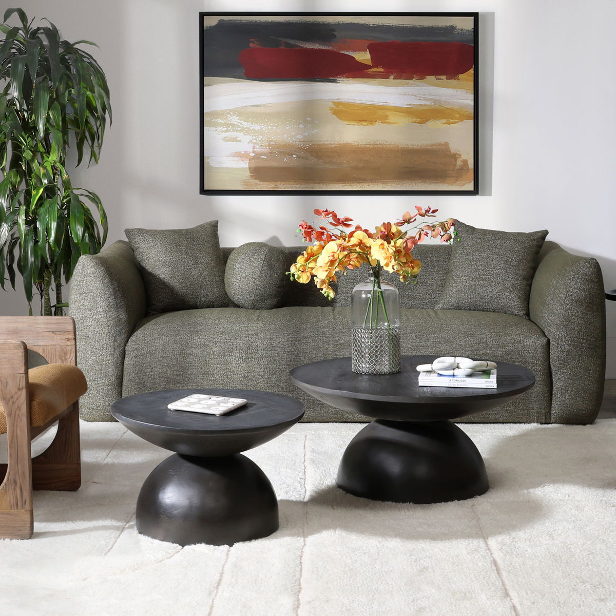 Bernabe Coffee Table, by Dovetail, 35" width x 15.7" height x 35" diameter x 35" depth View 4