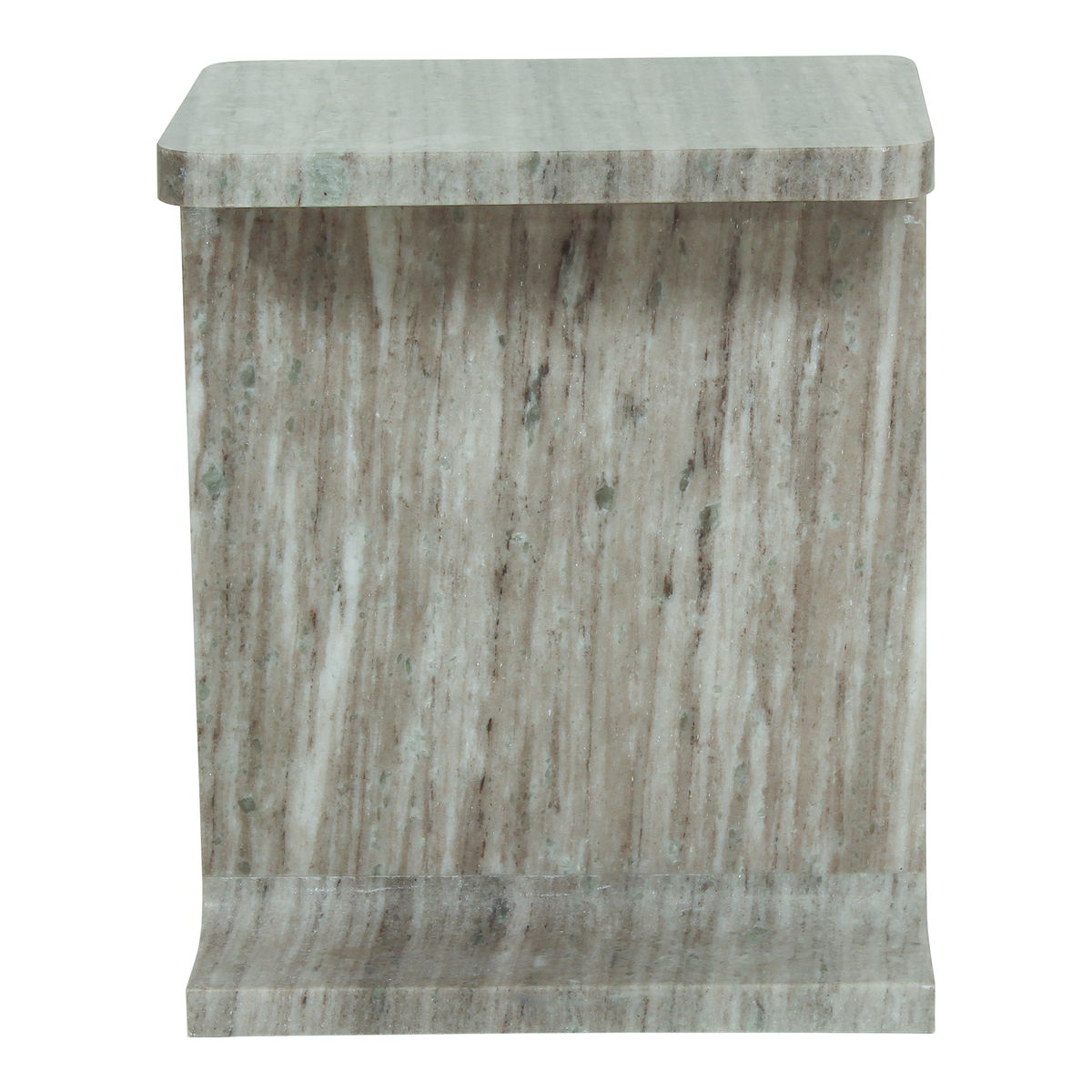 Tullia Accent Table Taupe, Side & End Table by Moe's Home, 15" width x 18" height x 12" depth View 1