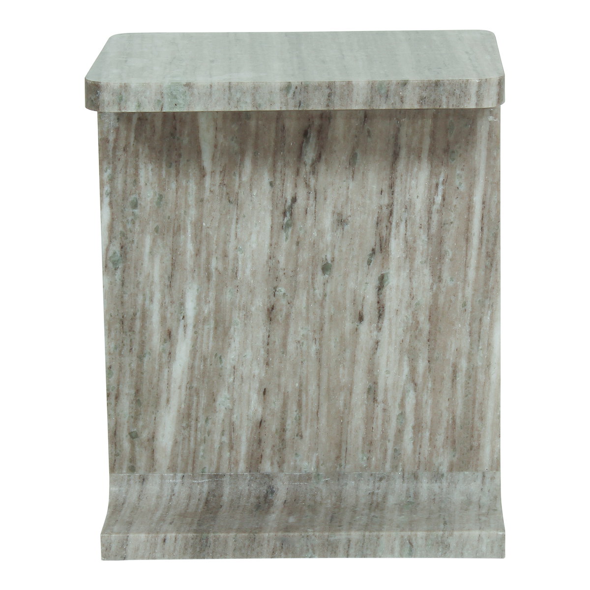 Tullia Accent Table Taupe, Side & End Table by Moe's Home, 15" width x 18" height x 12" depth View 1