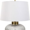 Estelle Glass Table Lamp, by Uttermost, 1'5" width x 1'10" height x 1'5" depth thumbnail 6