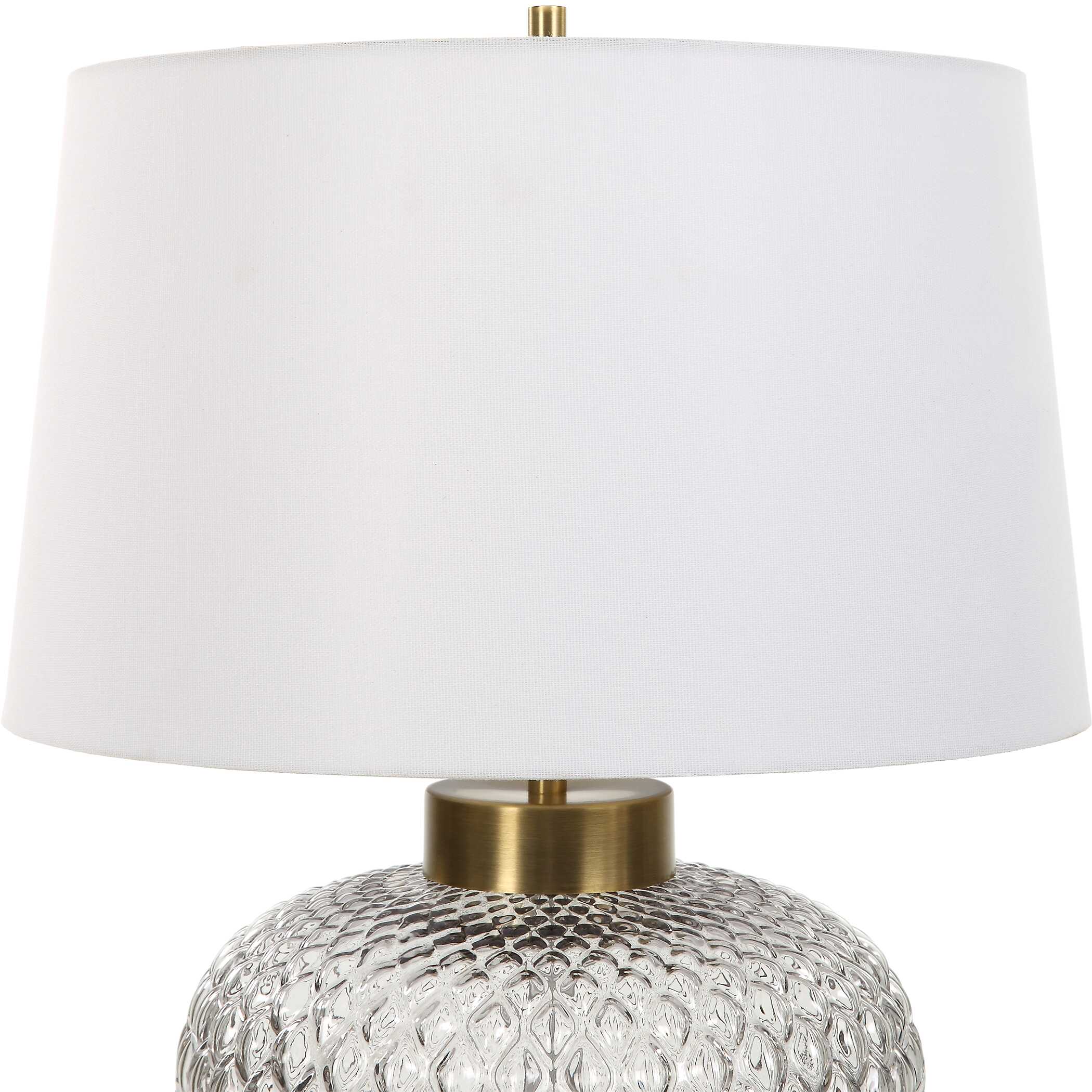 Estelle Glass Table Lamp, by Uttermost, 17" width x 22" height x 17" depth View 6