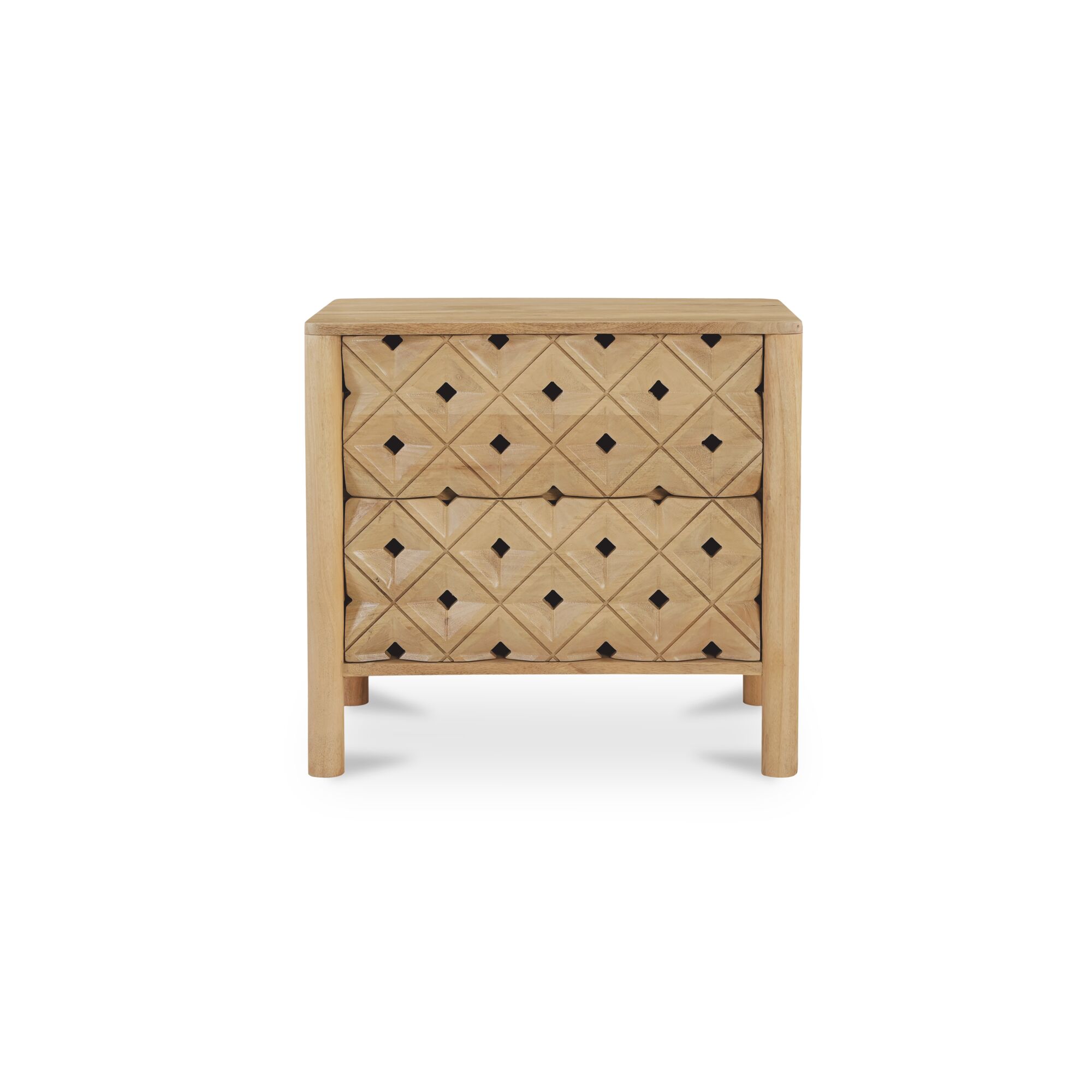 Fulton Nightstand Natural, by Moe's Home, 26" width x 24" height x 18" depth View 1