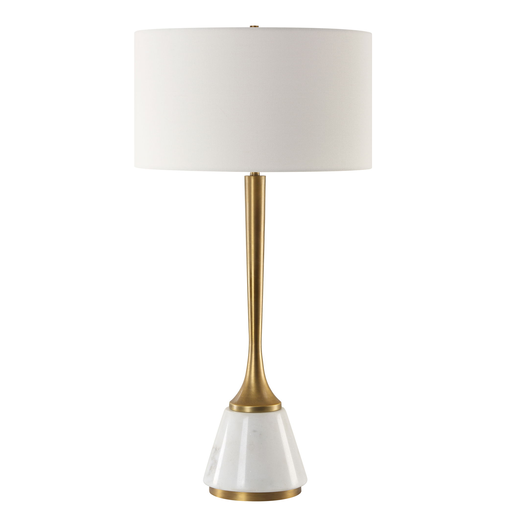 Avola White Marble Table Lamp large image 