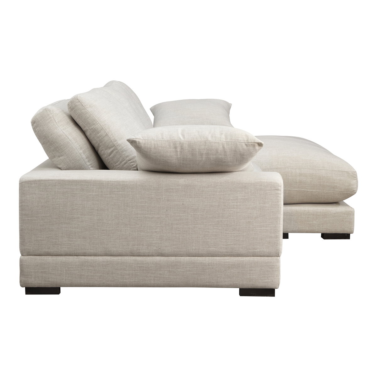 Plunge Sectional Sahara, Sectional Sofa by Moe's Home, 106" width x 34" height x 46" depth View 3