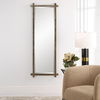 Abanu Ribbed Gold Dressing Mirror, by Uttermost, 22" width x 60.25" height x 1.25" depth thumbnail 6