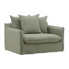 Vivian Sofa Chair Slipcover Forest, Sofas & Sectional by Dovetail, 51.2" width x 28.3" height x 40.5" depth thumbnail