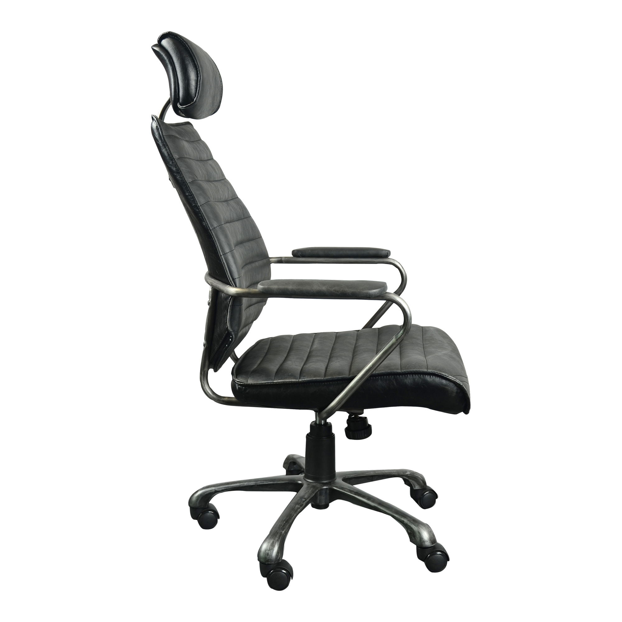 Executive Office Chair Black, by Moe's Home, 25.5" width x 45" height x 26" depth View 3