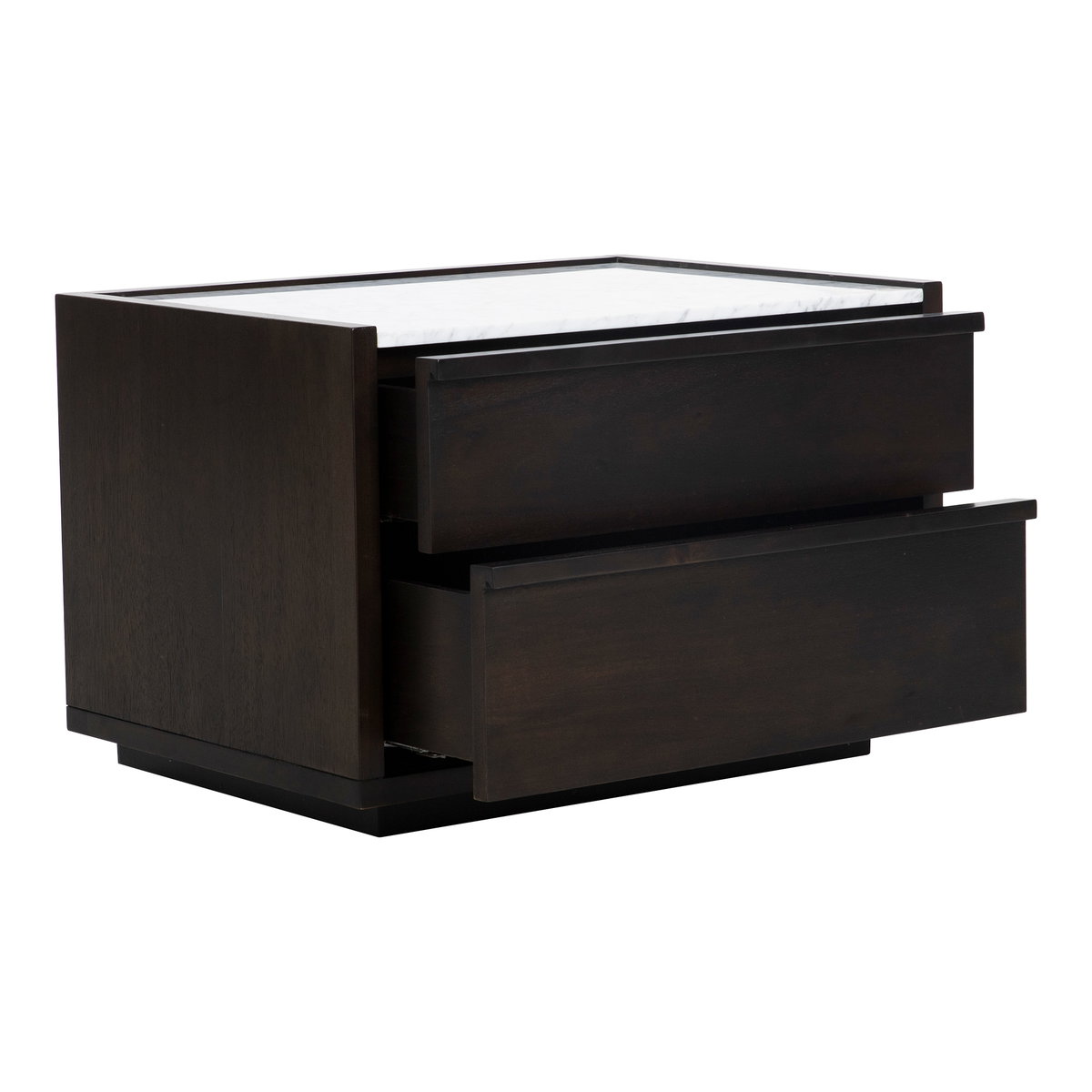 Ashcroft Nightstand Dark Grey, by Moe's Home, 26.5" width x 18" height x 19" depth View 3