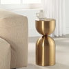 Golden Vessel Modern Accent Table, Side & End Table by Uttermost, 10" width x 22" height x 10" depth thumbnail 4
