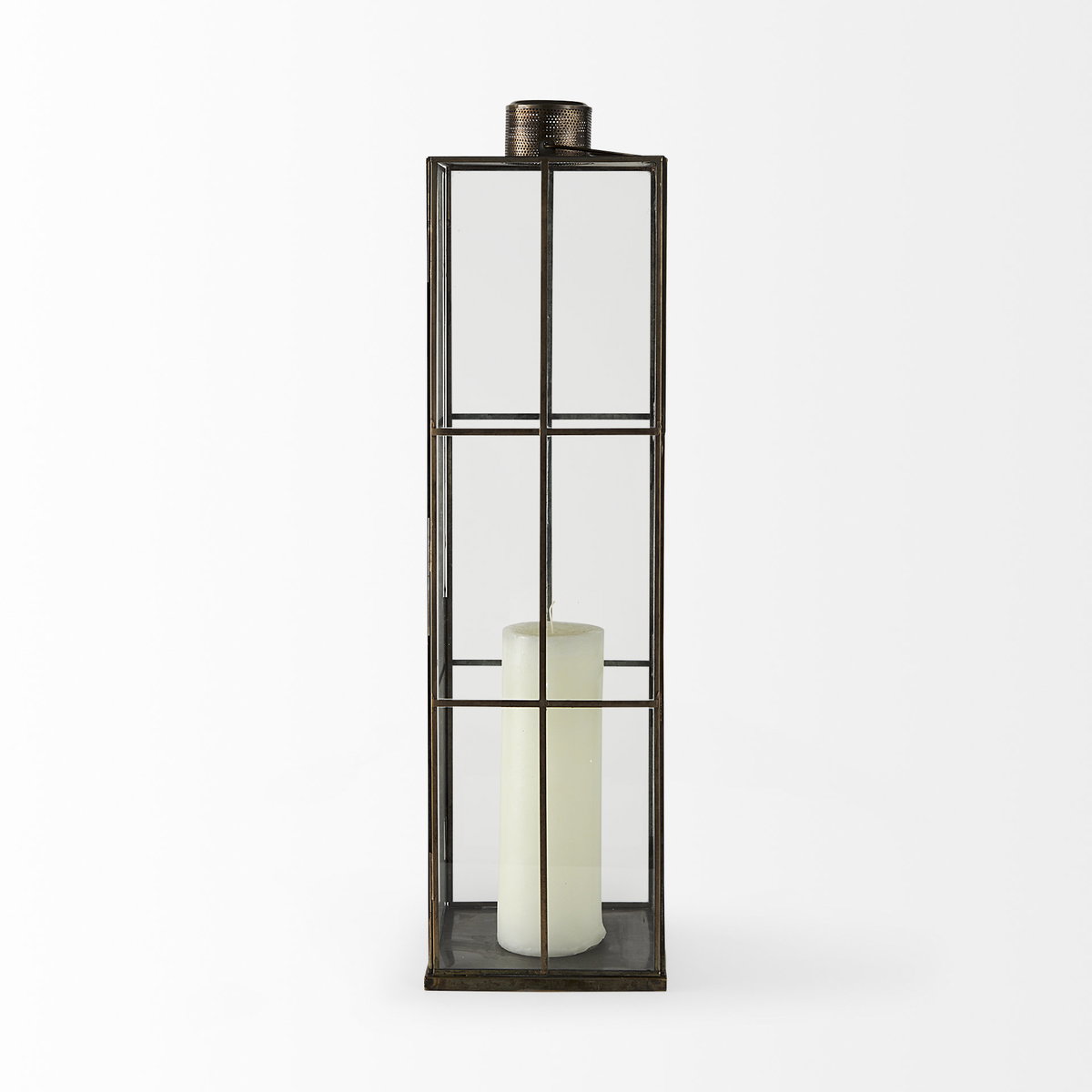Grimwig (Large) 8L x 8W x 31H LANTERN with SHEET BASE WITHOUT BEVEL, Lighting by Mercana, 8.27" length x 8.27" width x 31.1" height View 7