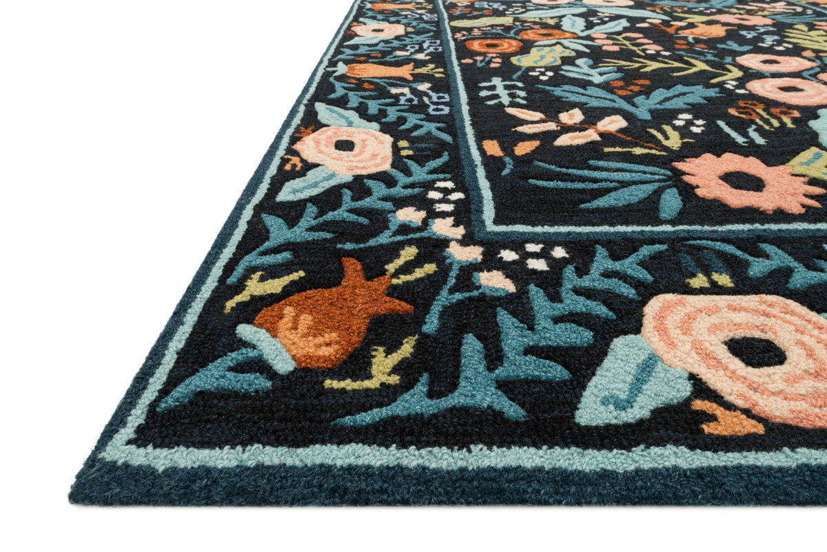 Rifle Paper Co. x Loloi Les Fleurs Rug, 2'6" length x 7'6" width View 3