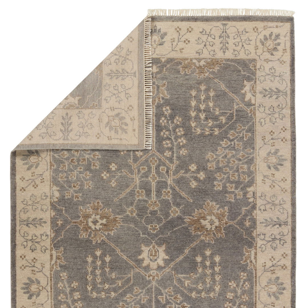 Liberty Hand-Knotted Gray/Silver Area Rug large image 
