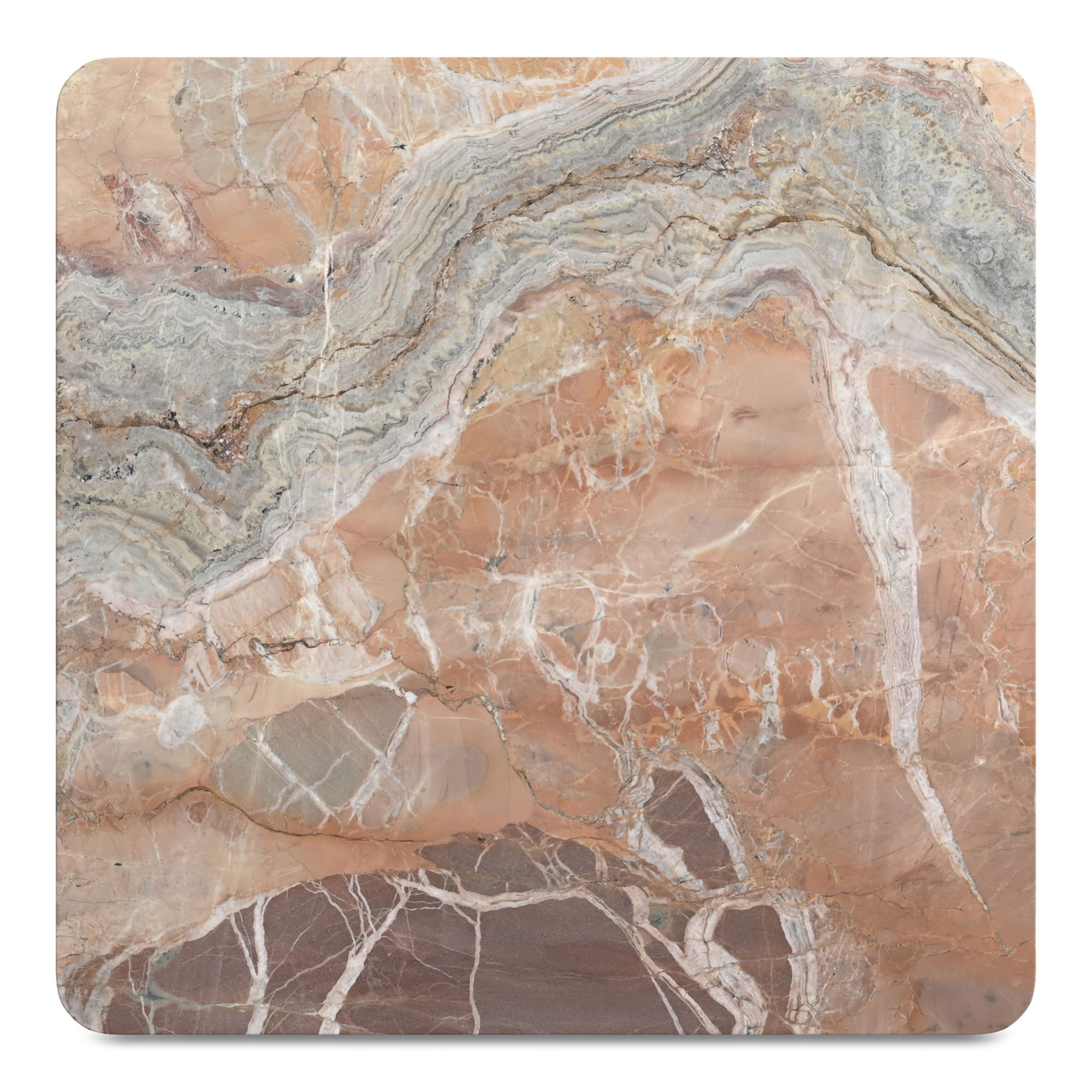 Segment Coffee Table Orange Levante Marble large image 