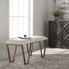 Farrah Geometric Bench, Benche by Uttermost, 53.75" width x 20.67" height x 15.75" depth thumbnail 4