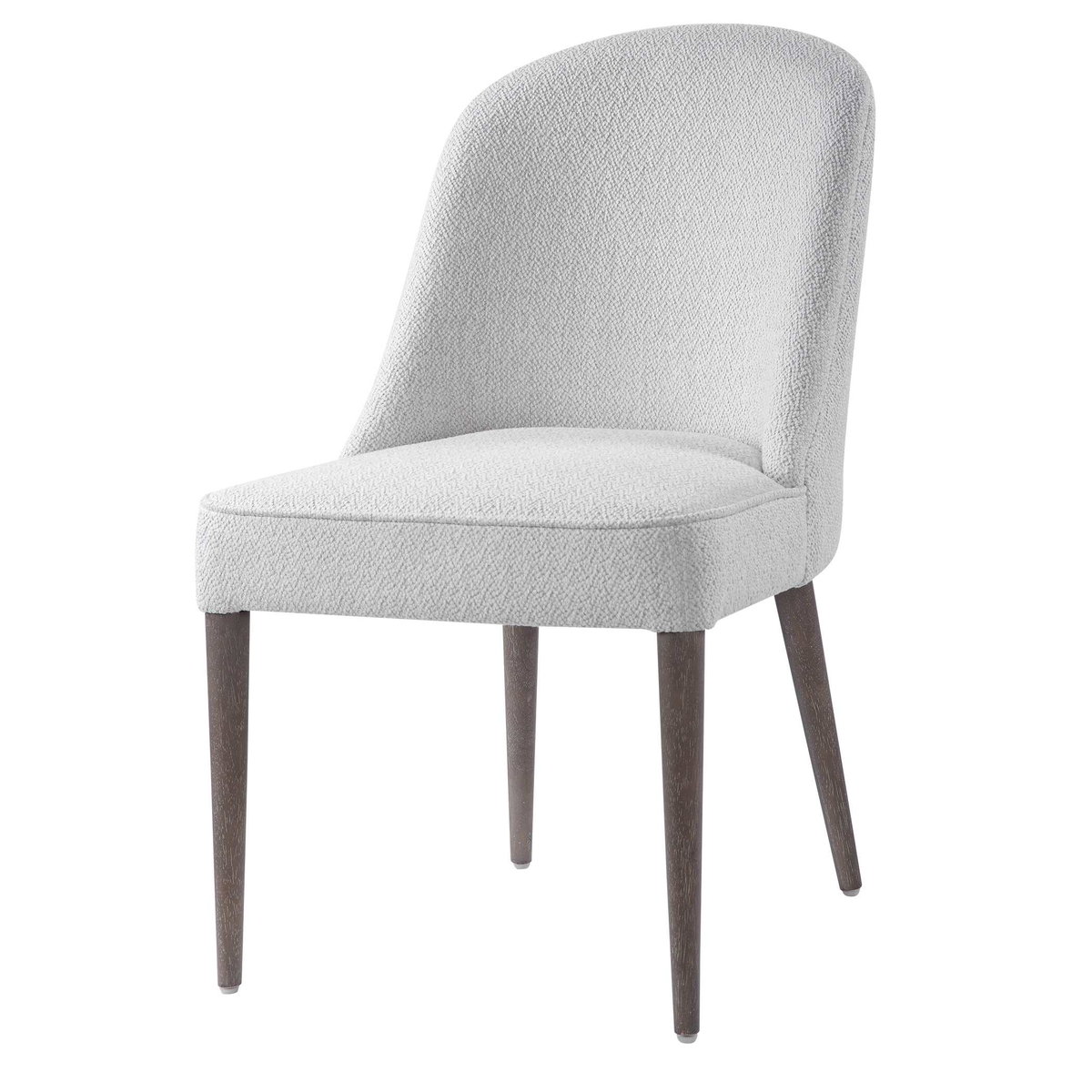 Brie Armless Chair White Set Of 2, Furniture by Uttermost, 21" width x 36.5" height x 27" depth View 6