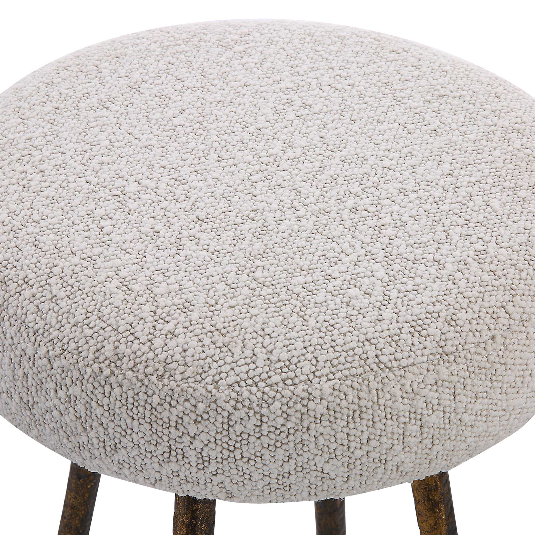 Braven White Fabric Counter Stool large image 