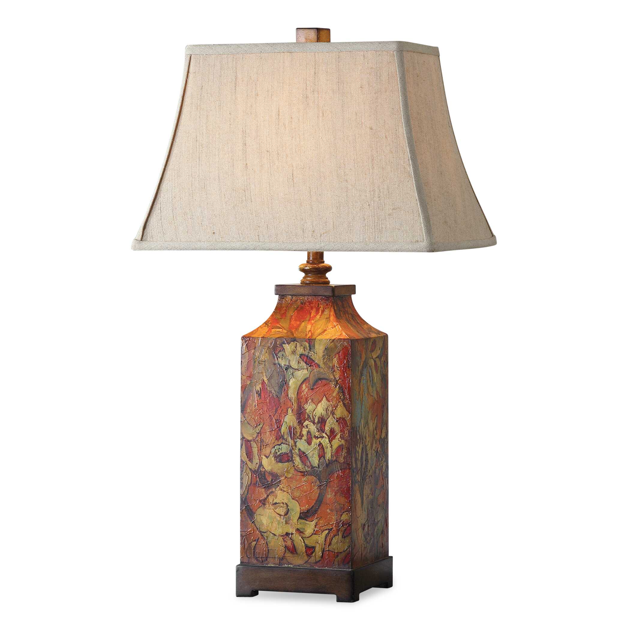 Colorful Flowers Table Lamp, by Uttermost, 18" width x 32" height x 12" depth View 1