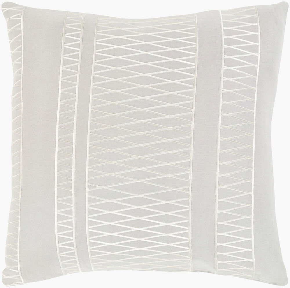 Cora Accent Pillow Down, Decorative Pillow by Surya, 18" length x 18" width