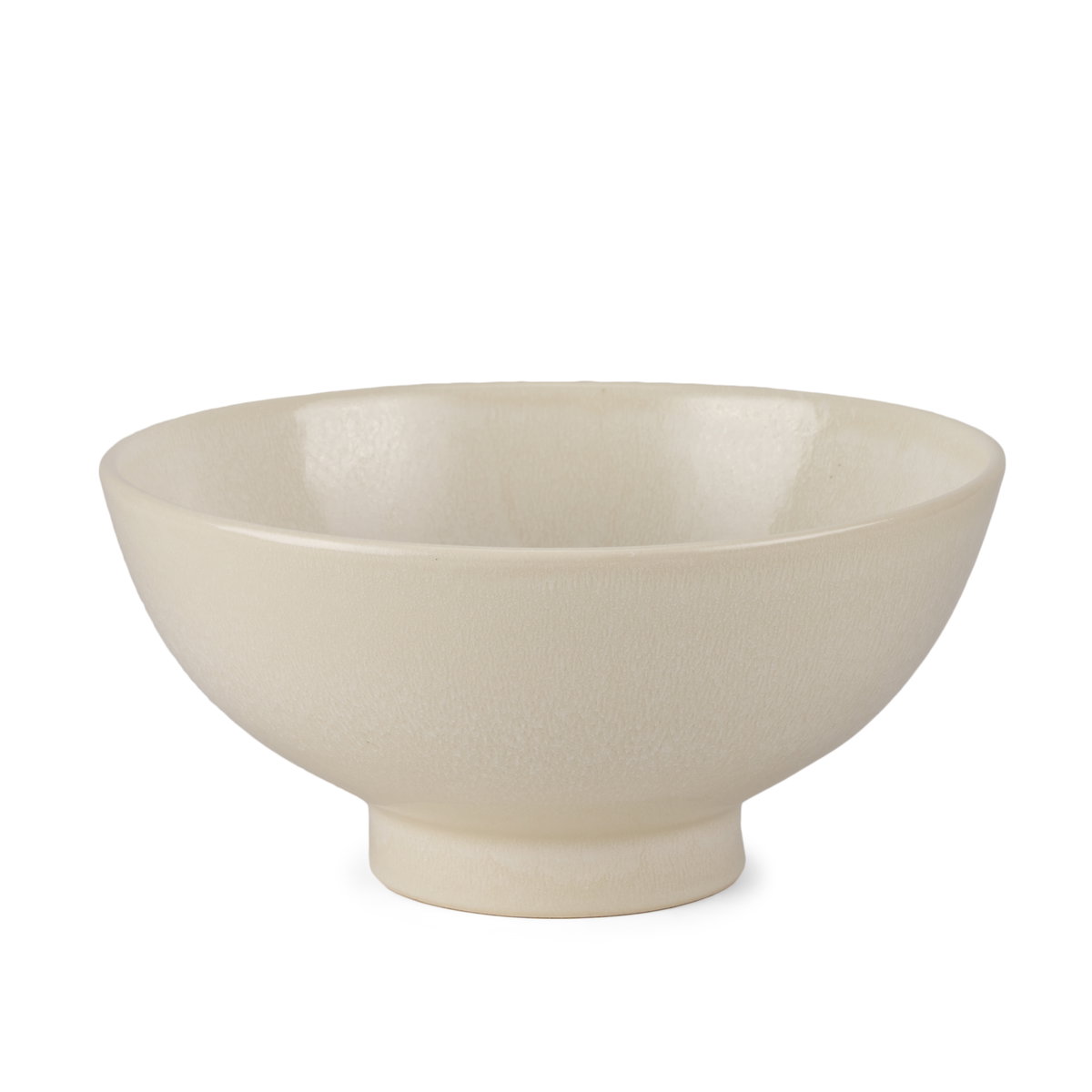Tyren Cream Glazed Decorative Round Ceramic Bowl, Decorative Bowl by Mercana, 12.2" length x 12.2" width x 5.91" height View 1