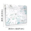 Floral Dreams Mineral Green Peel & Stick Wallpaper thumbnail 5