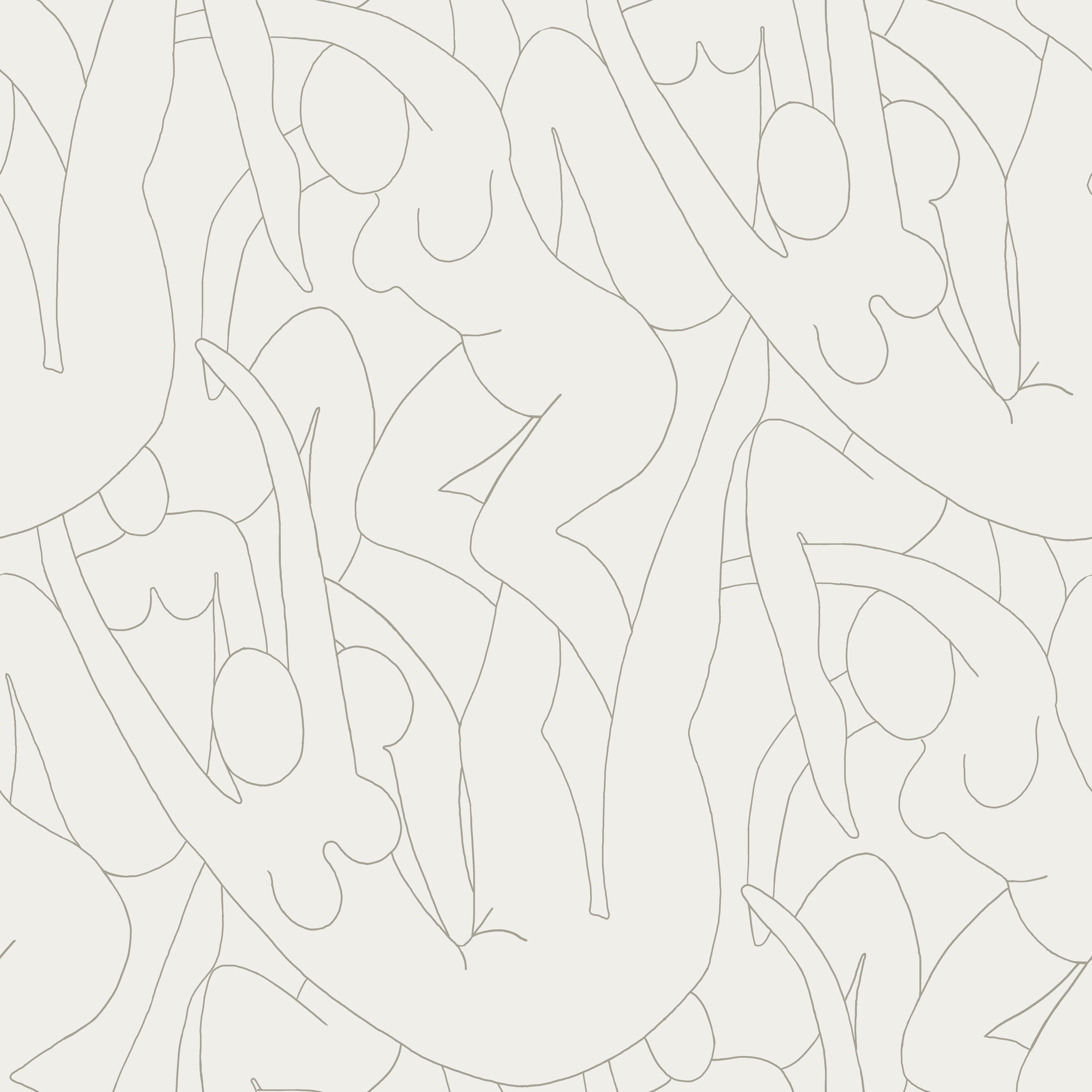 Head over Heels Beige Metallic Peel & Stick Wallpaper large image 