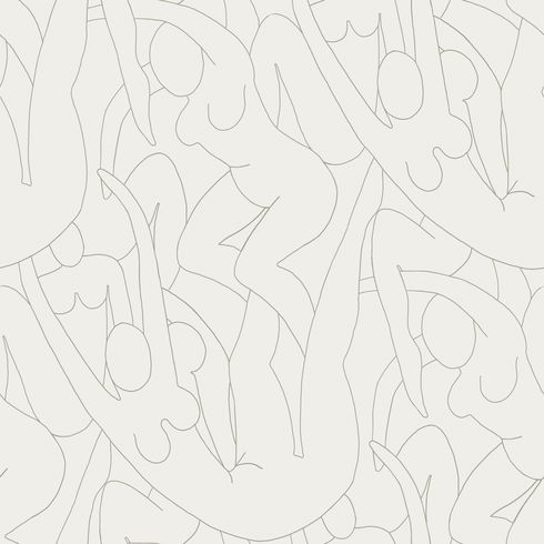 Head over Heels Beige Metallic Peel & Stick Wallpaper
