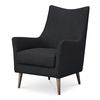 Fisher Armchair Wool Blend Charcoal, Accent Chair by Moe's Home, 28.75" width x 38.5" height x 34.25" depth thumbnail 2