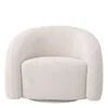 Novelle Swivel Barrel Chair, Accent Chair by Eichholtz USA, 35.83" width x 25.98" height x 31.5" depth thumbnail 4