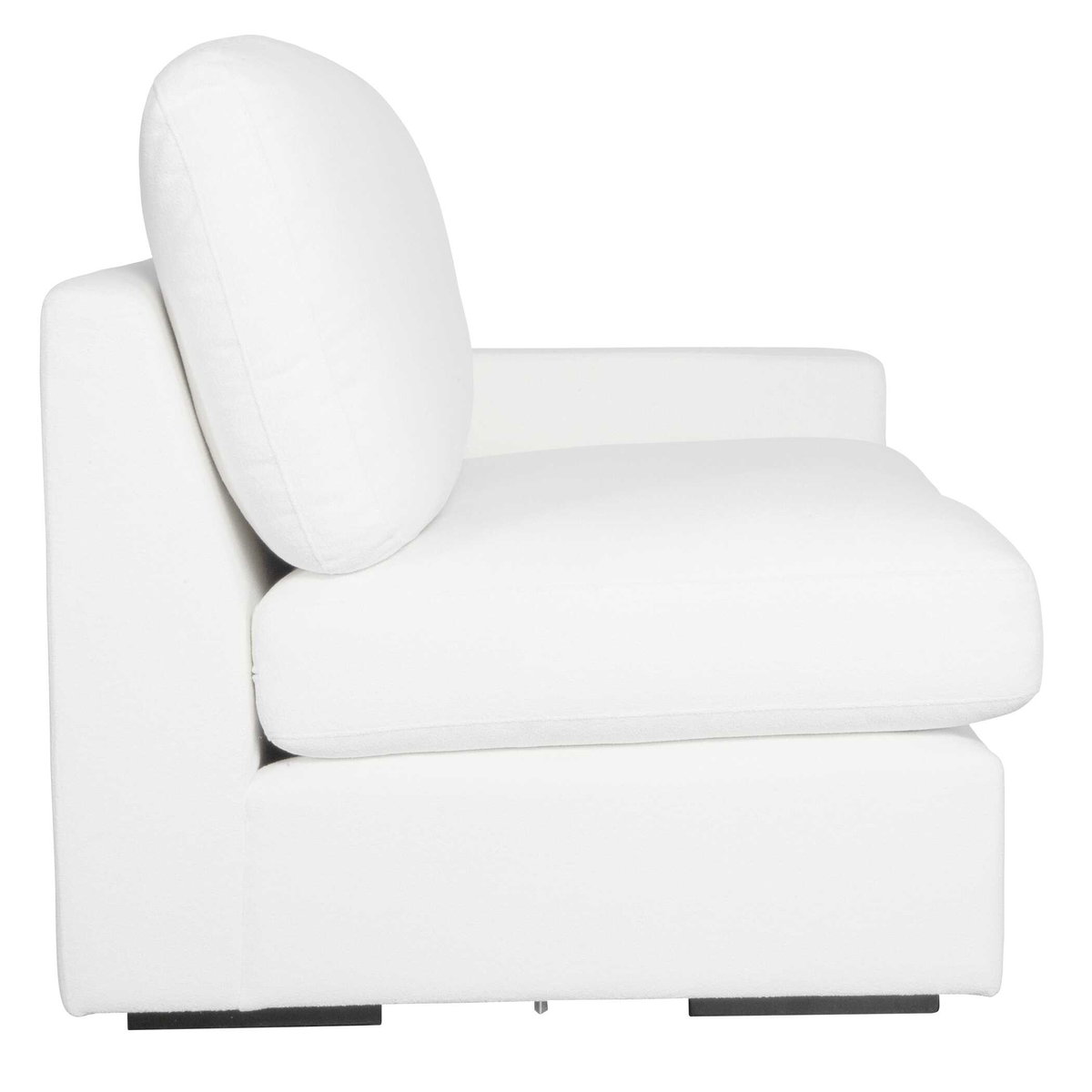 Refuge Arctic White Right Arm Facing Sofa, Furniture by Uttermost, 43.25" width x 30" height x 37.5" depth View 5