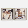 Vetrina Framed Abstract Prints Set/2, Art by Uttermost, 34.87" width x 34.87" height x 2" depth thumbnail 1