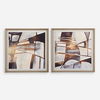Vetrina Framed Abstract Prints Set/2, Painting by Uttermost, 34.87" width x 34.87" height x 2" depth thumbnail 1