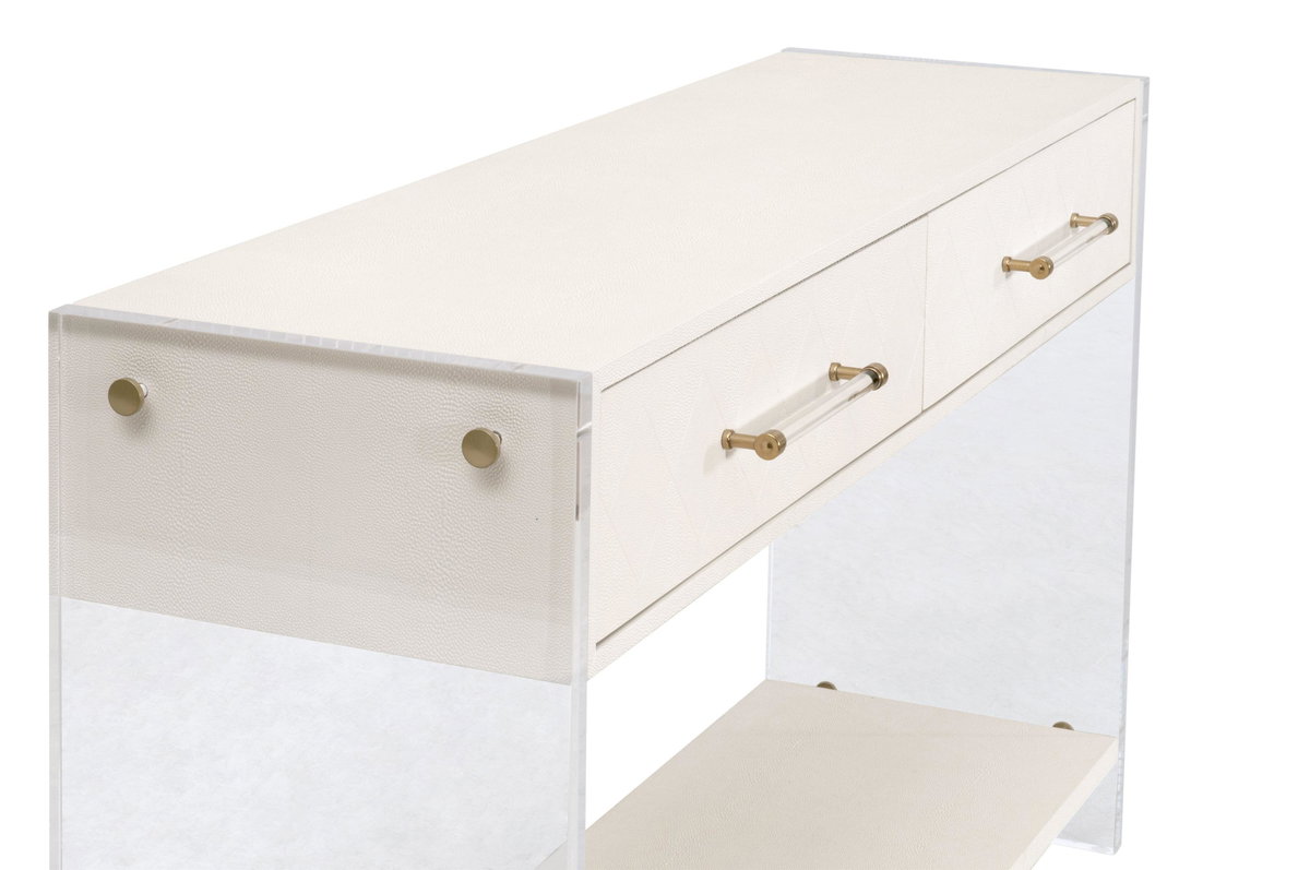 Sonia Shagreen Console Table, by Essentials for Living, 52" width x 31.5" height x 15" depth View 6