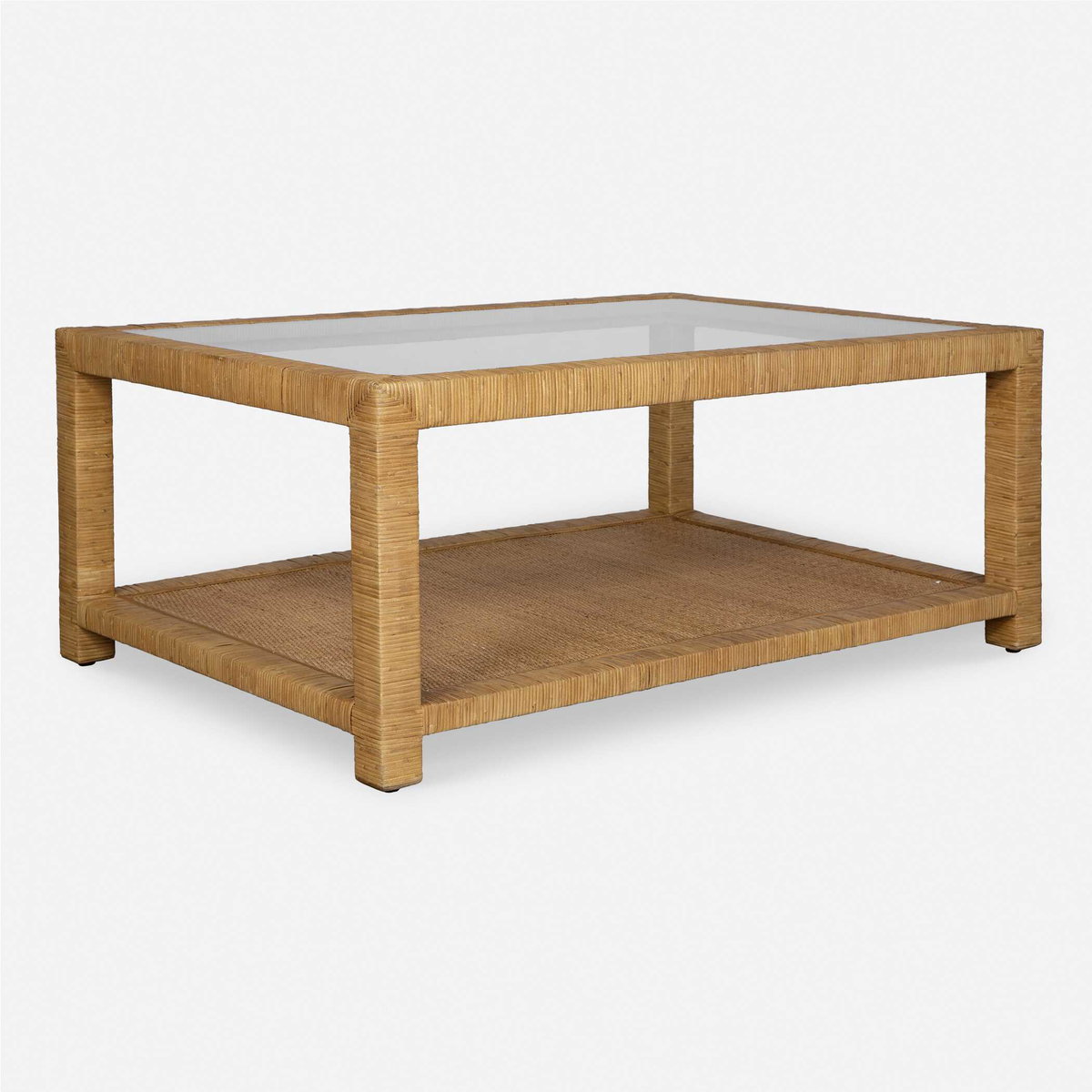 Kensing Natural Coffee Table, Furniture by Uttermost, 42" width x 17" height x 28" depth View 5