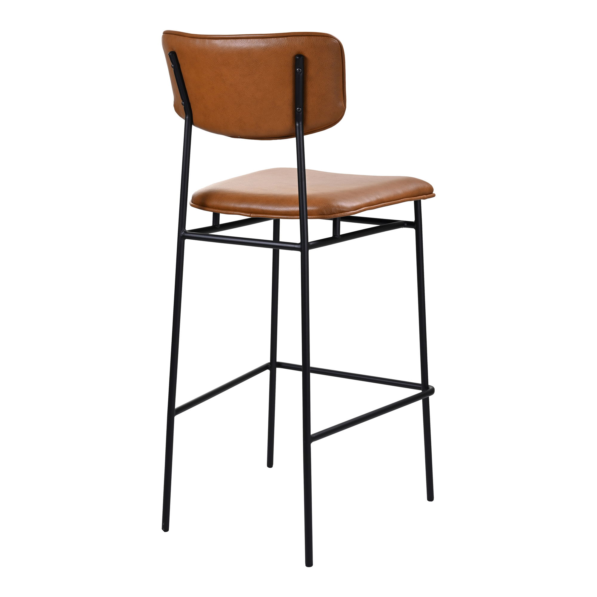 Sailor Bar Stool Brown, Counter & Bar Stool by Moe's Home, 18.1" width x 42.5" height x 21.5" depth View 4