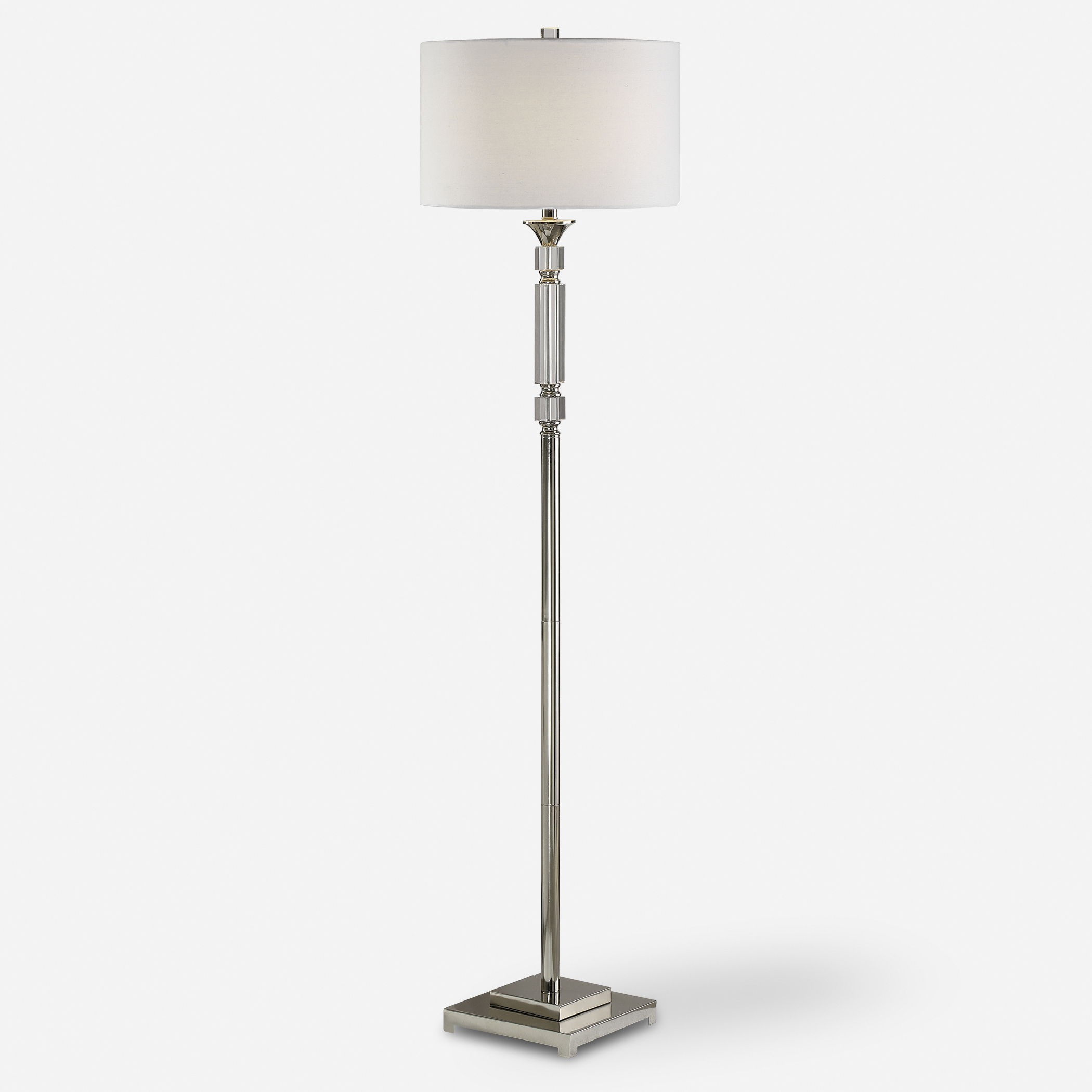 Volusia Nickel Floor Lamp large image 