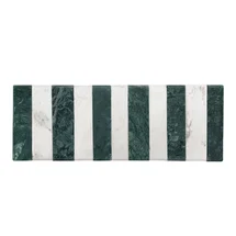 Online Designer Combined Living/Dining Beck White/Green Marble Rectangle Vanity Decorative Tray