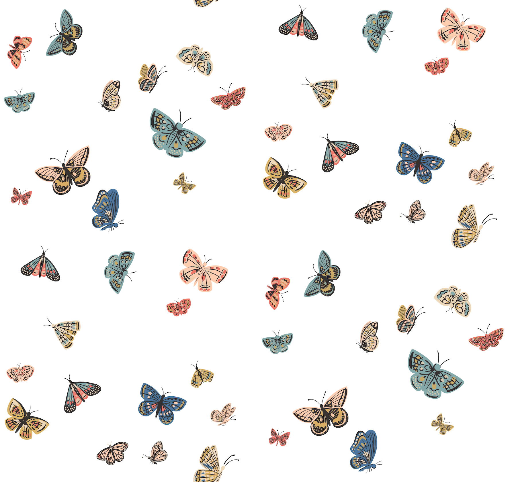 Butterfly House White Wallpaper Butterfly House White Wallpaper large image