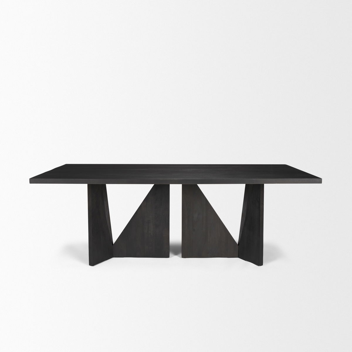 Tarro 84'L x 42'W Rectangular Dining Table | Black Wood | Seats 8, by Mercana, 84" length x 42" width x 30" height View 5
