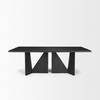 Tarro 84'L x 42'W Rectangular Dining Table | Black Wood | Seats 8, by Mercana, 84" length x 42" width x 30" height thumbnail 5