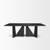Tarro 84'L x 42'W Rectangular Dining Table | Black Wood | Seats 8, by Mercana, 84" length x 42" width x 30" height thumbnail 5