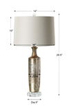 Valdieri Metallic Bronze Lamp, by Uttermost, 14" width x 29.5" height x 15" depth thumbnail 3