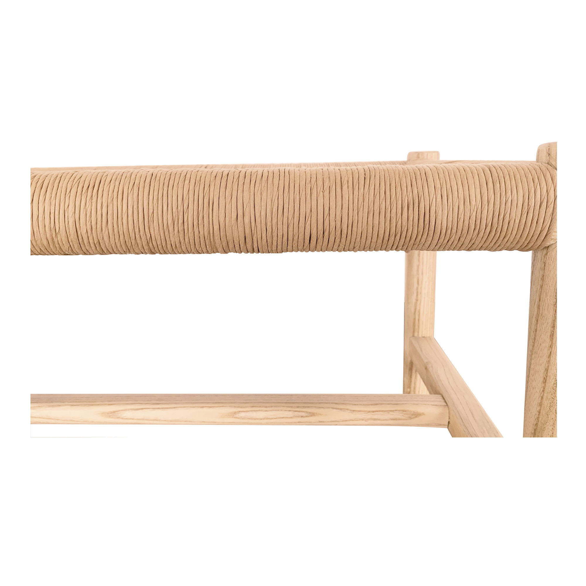 Hawthorn Small Bench Natural, Benche by Moe's Home, 48" width x 18" height x 17" depth View 4